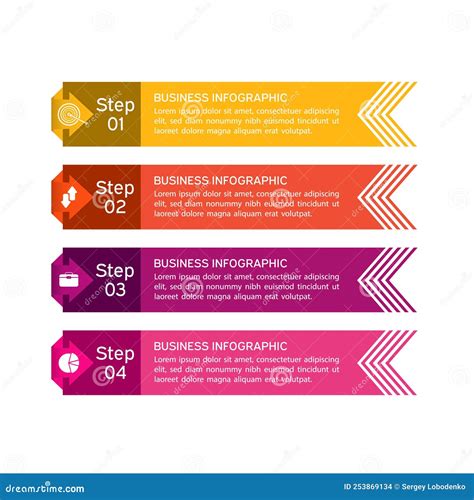 Business Infographic With Icons Line Business Diagrams Presentations