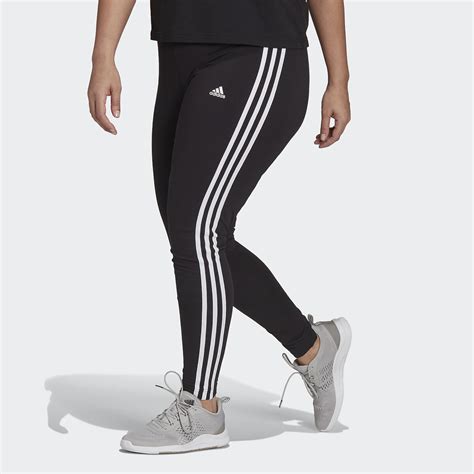 Leggings Essentials 3 Stripes Negro Adidas Sportswear La Redoute