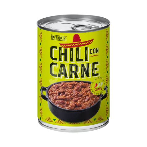 Hacendado Chili Con Carne Bote 420 G