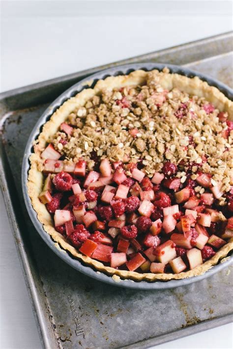 Wandd In The Kitchen Rhubarb Raspberry Streusel Tart With Lavender