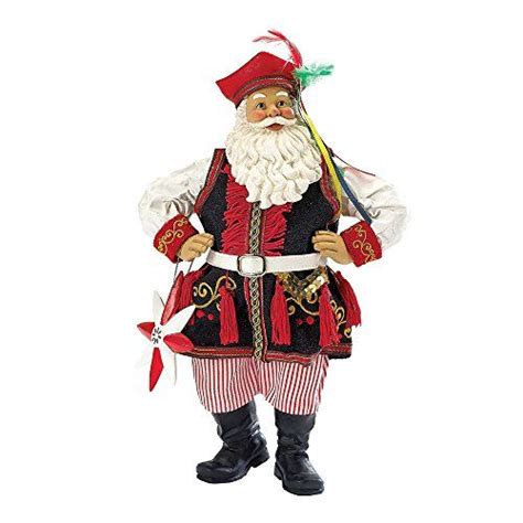 Kurt Adler Fabriche Musical Polish Santa Inch Santaclaus Santa