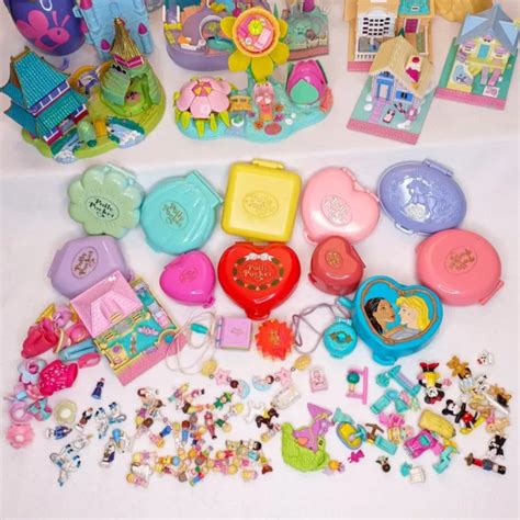 VINTAGE POLLY POCKET Bluebird Bundle Job Lot Compacts Houses Disney