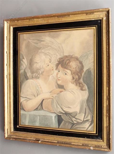 Antiques Atlas Regency Period Watercolour Angels