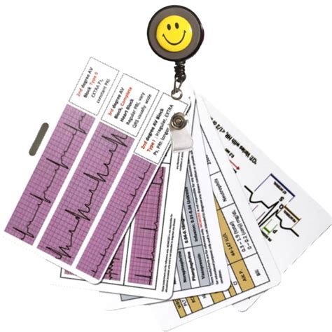 Buy Ekg Nursing Badge Reference Card Nursing Student Telemetry Nurse