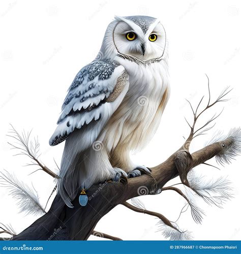 Strix Aluco Isolated On A White Background High Quality Photo