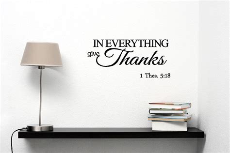 In Everything Give Thanks Wall Decal