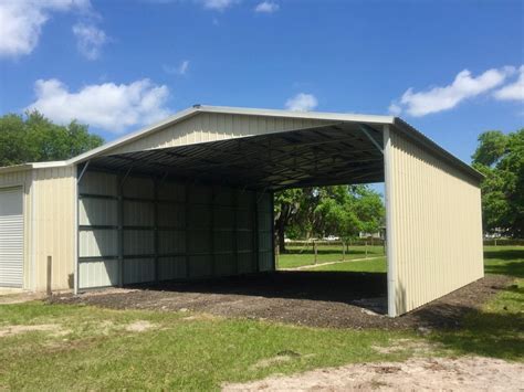 30x30 2-Sided Carport - Central Florida Steel Buildings and Supply