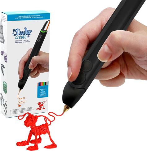 3Doodler Create Black Essentials 3d Pen Set Create Buy Online At