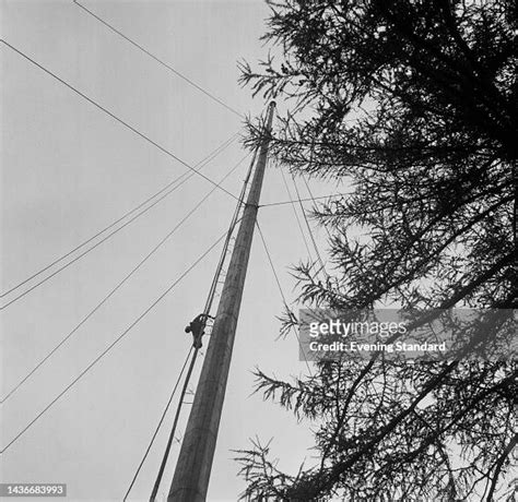 Harry Holmes Paints The Wooden Flagpole The Worlds Tallest Wooden