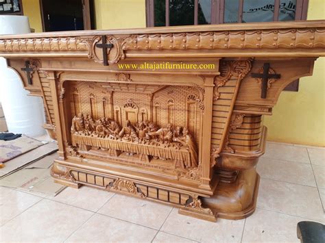 Altar Gereja Katolik Model Baru Alta Jati Furniture