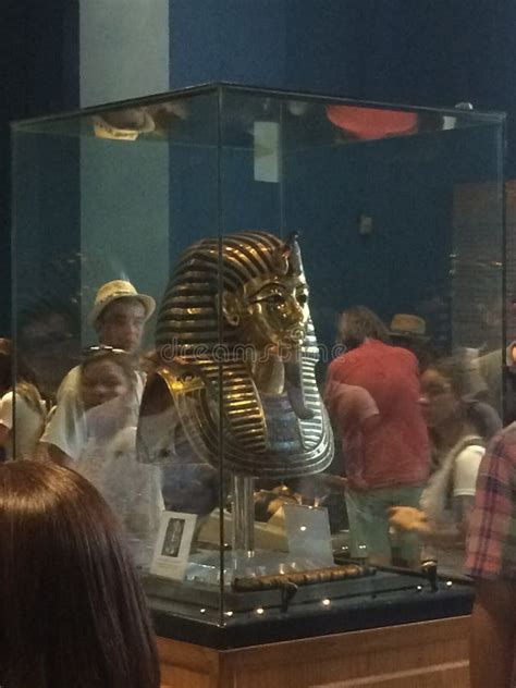 Tutankhamun in the Egyptian Museum in Cairo in Egypt in Africa. Famous ...