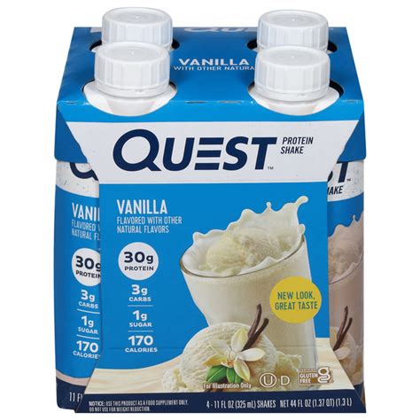 Save On Quest Vanilla Protein Shake Low Carb Keto 4 Pk Order Online Delivery Giant