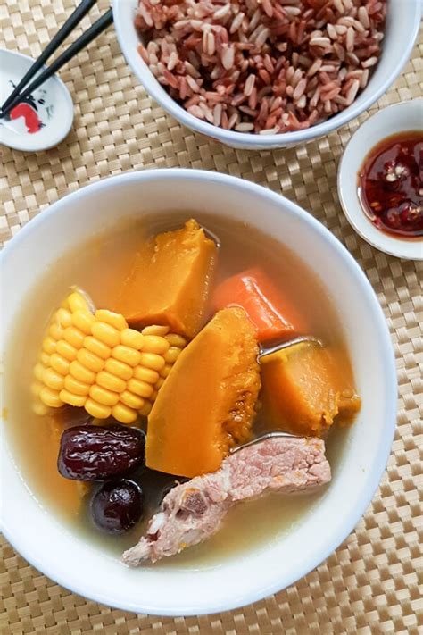 Pumpkin Pork Ribs Soup (Chinese Pumpkin Soup) - Souper Diaries