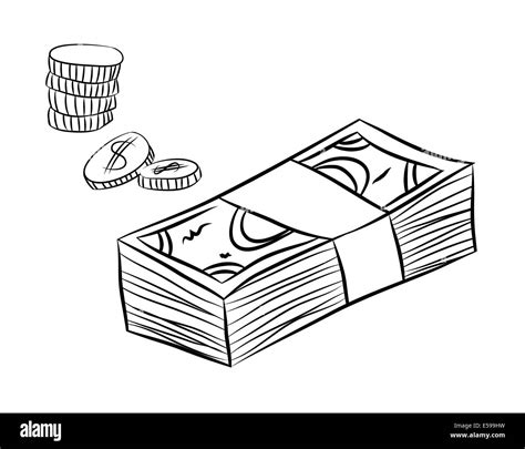 money hand drawn sketch Stock Photo: 72119877 - Alamy