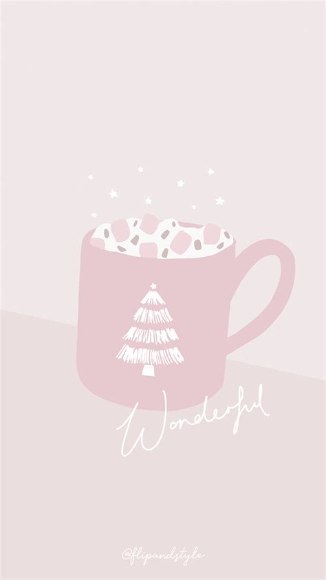 pink aesthetic christmas wallpaper 8
