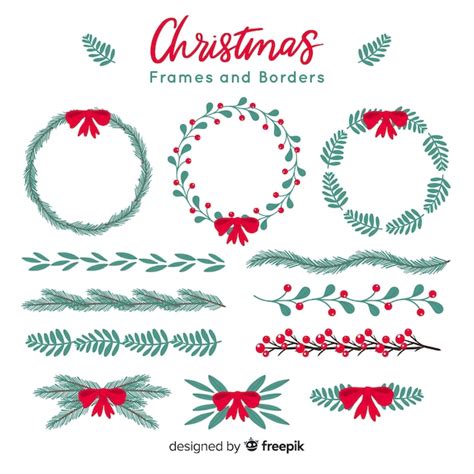 Free Vector | Christmas frames and borders