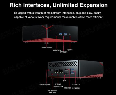 Eglobal Nuc Amd Gaming Mini Pc Ryzen 7 3750h 4500u Vega Graphic 2ddr4 Nvme Ssd Desktop Computer