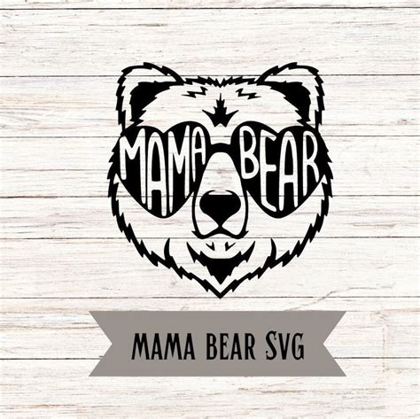 Mama Bear Svg Cut File Svg Car Decal Summer Bear Svg T Shirt Cut