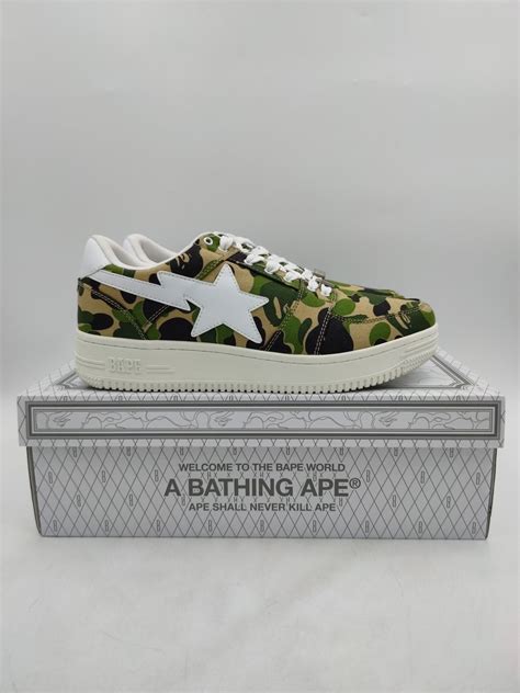 A Bathing Ape Bapesta ABC Camo 20th Anniversary Green AfterMarket