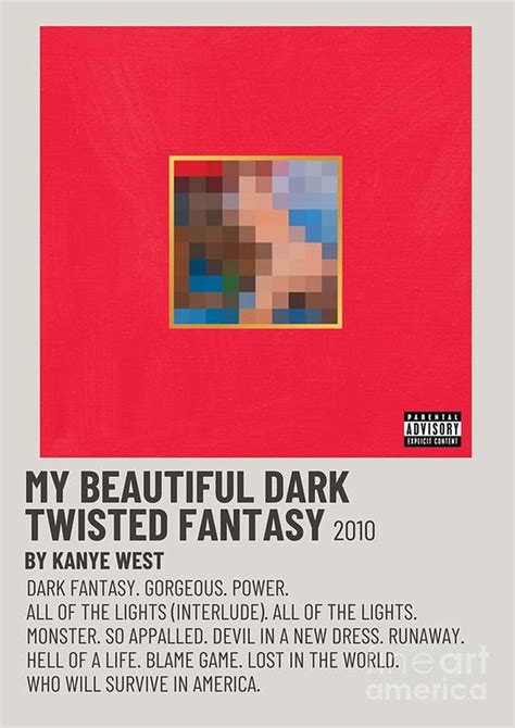 My Beautiful Dark Twisted Fantasy Kanye West Digital Art by Humanoid Kusen