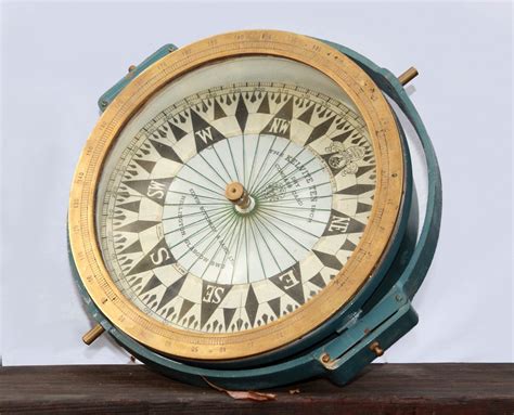 Rare Large Ships Compass Excellent Working Marine Navigation