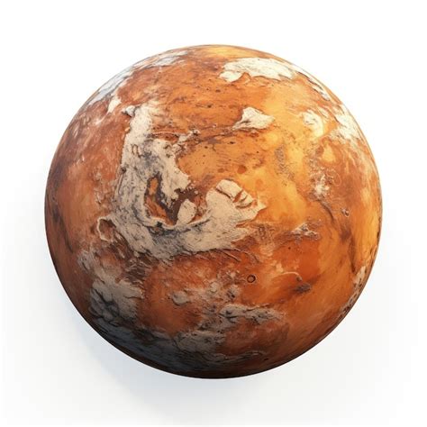 Premium AI Image | Planet isolated on white background