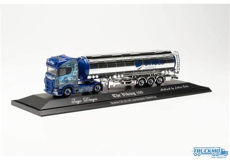 Herpa Ingo Dinges Scania CS20HD Jumbotank Semitrailer 122276 TRUCKMO