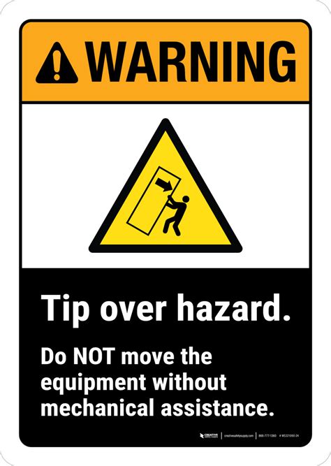 Mechanical Hazard Sign