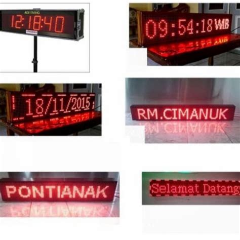 Jual Running Text Led Berjalan Runing Teks Indoor Dalam Ruangan Pake