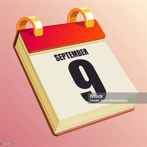 september  stock illustration  image  calendar day