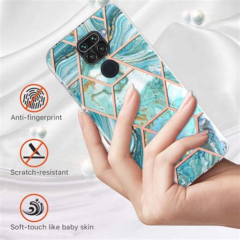 Coque Xiaomi Redmi Note 9 Placage Double Face IMD Splicing Marble