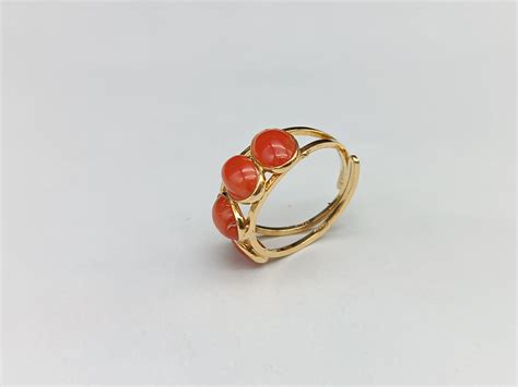 Anello Donna Vero Corallo Rosso Di Sardegna Naturale Argento