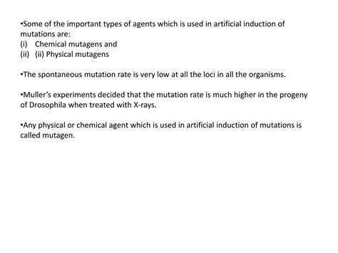 Molecular Mechanism Of Induced Mutations PPT