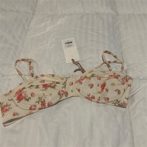 LoveShackFancy Swim Love Shack Fancy Cassandra Bikini Top In Pink Romance Poshmark