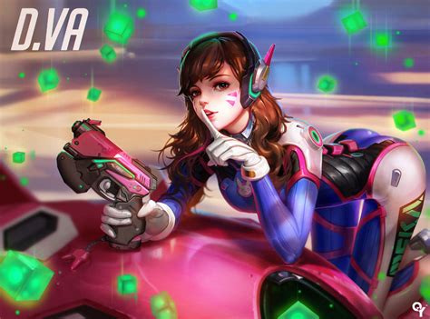 D Va Overwatch Hd Wallpaper Ready For Battle By Liang Xing