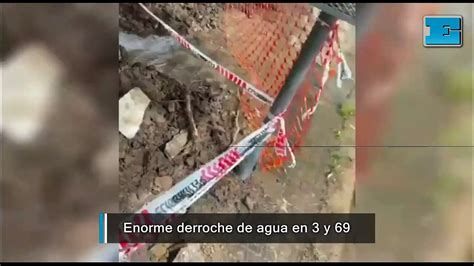 Pérdida y enorme derroche de agua en una esquina de la Ciudad Vídeo