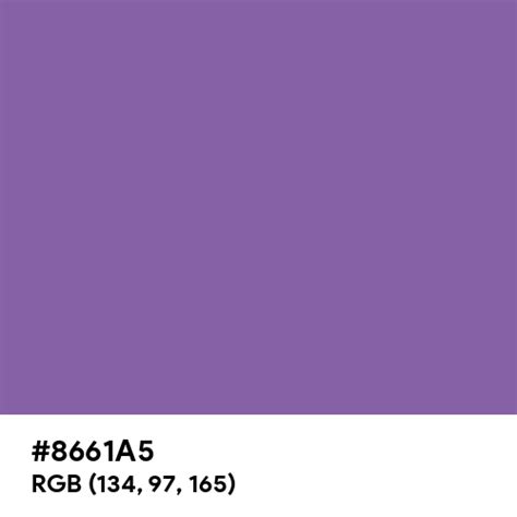 Bluish Purple color hex code is #8661A5