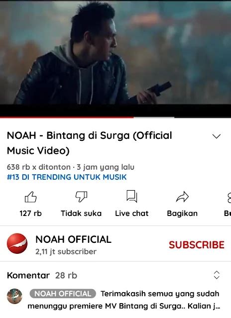 Lagu Noah Bintang Di Surga Jefri Nichol Dan Anya Geraldine Ikut Serta