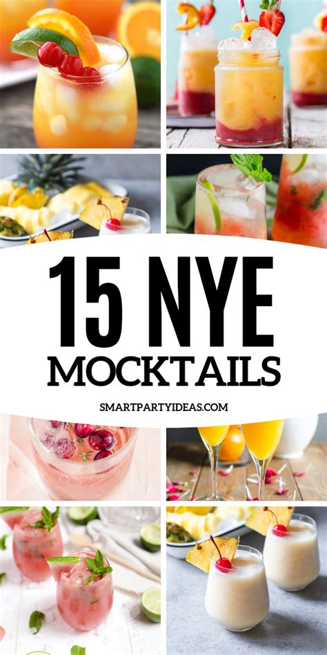 15 Best Easy New Years Eve Mocktails Smart Party Ideas New Years Eve Drinks New Years Eve