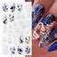 Christmas Nagel Aufkleber Winter 5D Snowflake Santa Claus Nail Art