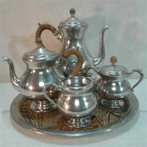 Royal Holland Pewter Coffee And Tea Set 5 Pieces