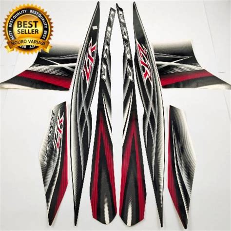 Jual Striping Yamaha Vega Zr Hitam Putih Body Standar