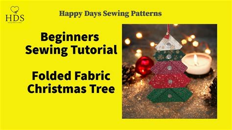 Folded Fabric Christmas Tree Tutorial Master Copy YouTube