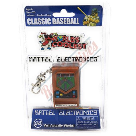 World S Coolest Mattel Electronic Handheld Baseball Game