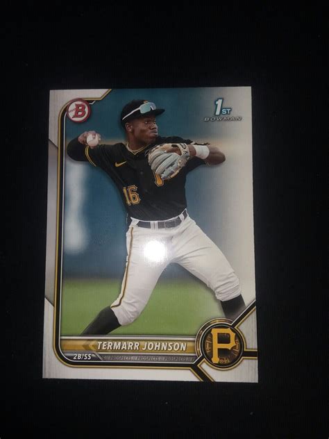 Termarr Johnson Bowman St Draft Rookie Card Bd Pirates