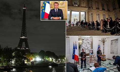 France Mourns Ex President Jacques Chirac With Eiffel Tower Switched