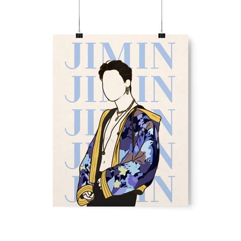 Bts Jimin Jimin Poster Bts Jimin Poster Bts Room Decor Bts Etsy