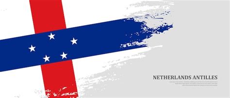 Bandeira Nacional Das Antilhas Holandesas Fundo De Bandeira De