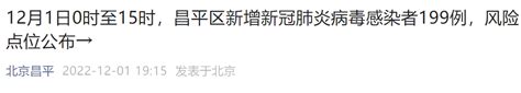 12月1日0至15时北京昌平新增199例感染者风险点位 北京本地宝