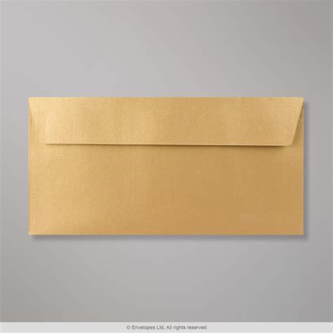 110x220 Mm DL Gold Envelope LCDLGO Envelopes Pt